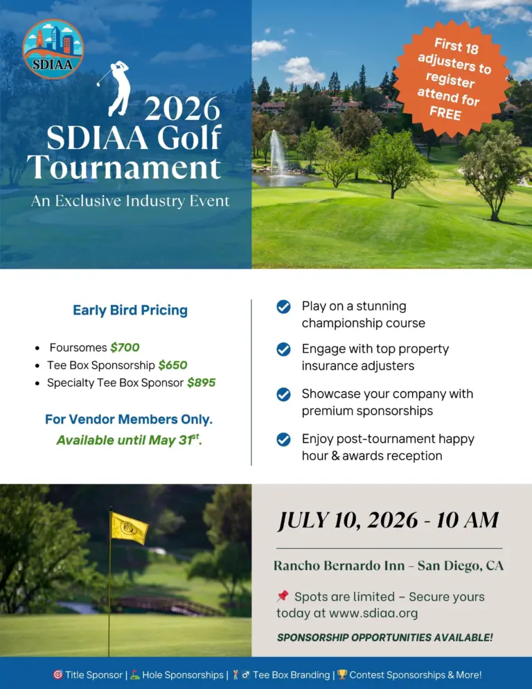 2026 SDIAA Golf Tournament Flyer
